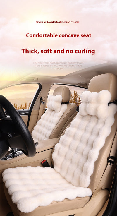 Cojín de Asiento de Auto Invierno Velvet Bubble - Calidez y Confort Universal - Image 11