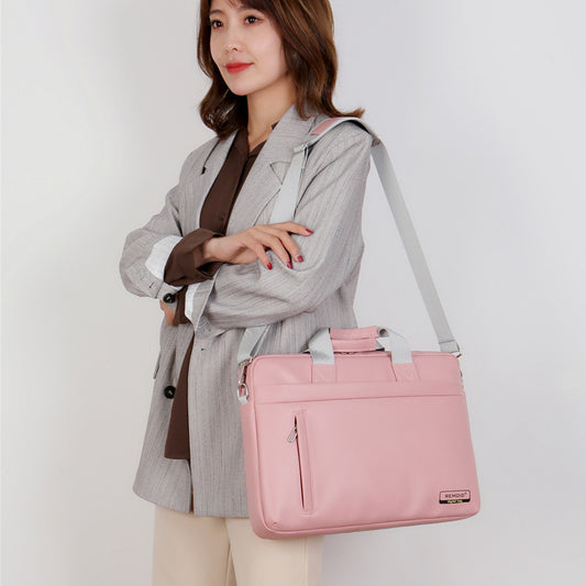Bolsa Funda Portátil de Cuero PU Multifuncional para Laptop