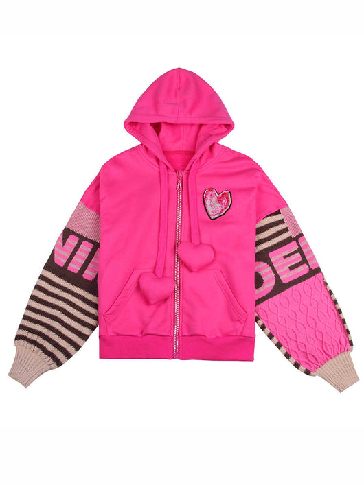 Abrigo Tejido Holgado con Capucha para Mujer - Image 11
