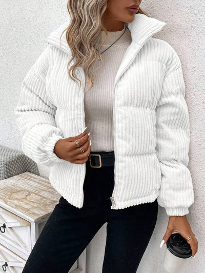 Abrigo de Pana Grueso Talla Grande para Mujer - Image 6