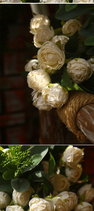 Rosa Clásica Francesa con Bordes Quemados - Flor Seca Artificial - Image 19
