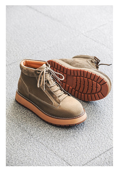 Botas Plataforma de Cuero Genuino Estilo Retro Británico - Image 18
