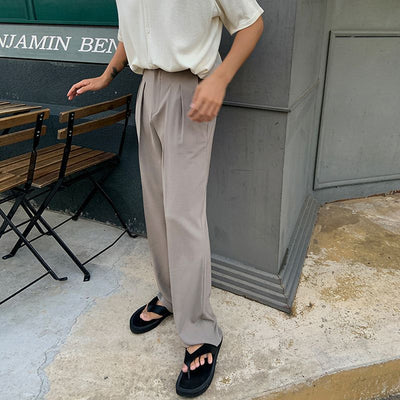 Pantalón Recto Oversize con Efecto Drapeado para Hombre - Image 7