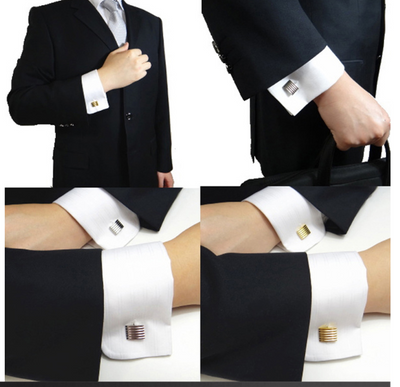 Gemelos Franceses de Metal Láser para Hombre - Diseño Elegante - Image 4