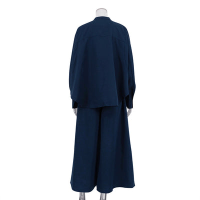Conjunto de Dos Piezas: Camisa Suelta con Cuello Mao y Pantalón Ancho - Image 14