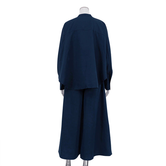 Conjunto de Dos Piezas: Camisa Suelta con Cuello Mao y Pantalón Ancho - Image 14