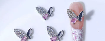 Accesorios de Nail Art en Circonita - Diseños Arco, Corazón, Luna e Irregular - Image 13