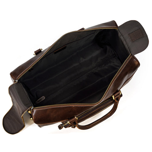 Maletín de Cuero Genuino Vintage para Viajes - Bolsa Retro Estilo Ejecutivo - Image 3