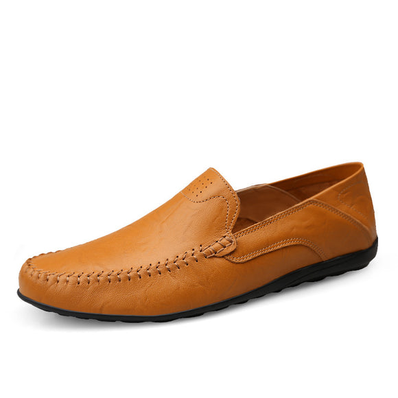 Zapatos Casuales de Cuero para Hombre Talla Grande - Mocasines Cómodos