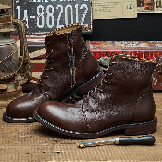 Botas Martin de Cuero Genuino Vintage Hechas a Mano