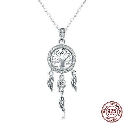 Collar Atrapasueños de Plata para Mujer