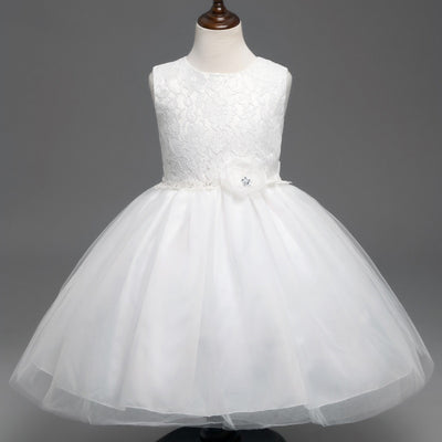 Vestido Retro de Encaje Europeo para Niña - Falda Elegante para Celebraciones - Image 7