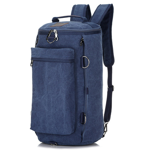 Mochila de Lona Multifuncional de Gran Capacidad para Hombre - Image 7