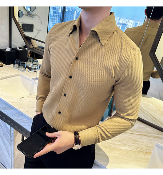 Camisa Térmica Textura Waffle Cuello V Manga Larga - Image 14