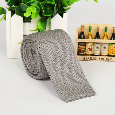 Corbata Tejida Unicolor para Hombre