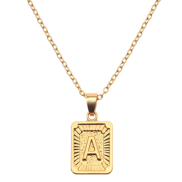 Collar con Dije de Letra del Alfabeto Inglés - Image 16