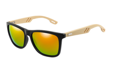 Gafas de Sol Bambú Cuadradas Coloridas para Hombre y Mujer - Image 6