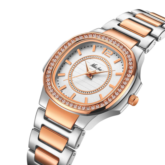 Reloj de Moda Casual para Mujer con Detalles de Diamantes - Image 11