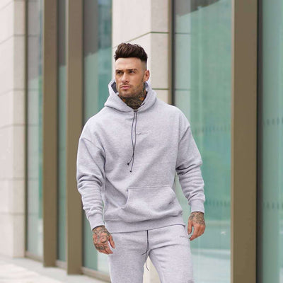 Sudadera con capucha suelta para hombre - Conjunto otoñal - Image 11