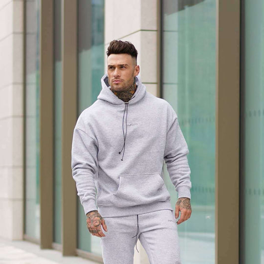 Sudadera con capucha suelta para hombre - Conjunto otoñal - Image 11