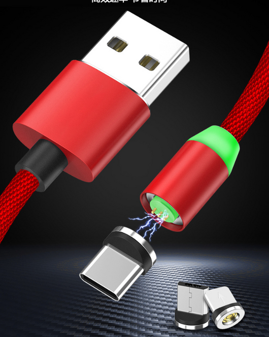 Cable de Carga Magnético 3 en 1 de 360° - Carga Rápida Universal - Image 3