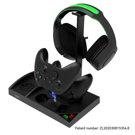 Base Enfriadora Xbox Series S con Cargador Dual de Baterías y Soporte para Audífonos - Image 6