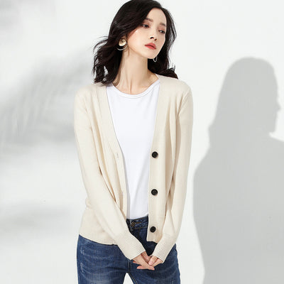 Cardigan Suelto de Punto Versátil para Mujer - Abrigo Exterior Cómodo - Image 6