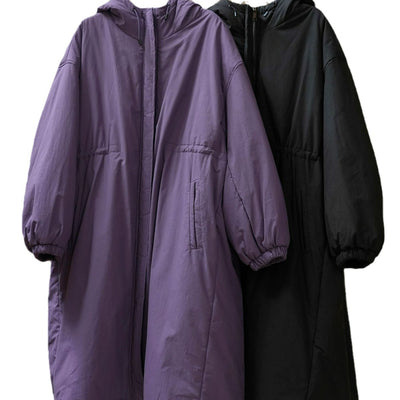Abrigo Acolchado Coreano Holgado con Capucha - Algodón Invierno - Image 6