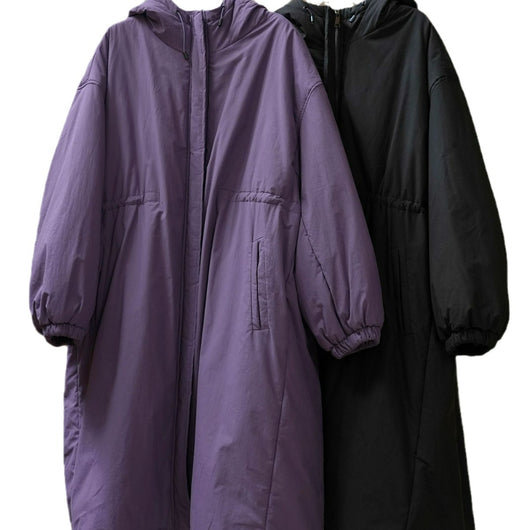 Abrigo Acolchado Coreano Holgado con Capucha - Algodón Invierno - Image 6