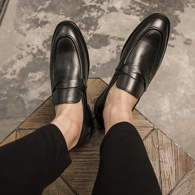 Zapatos de Cuero Británico sin Cordones - Comodidad Casual - Image 26