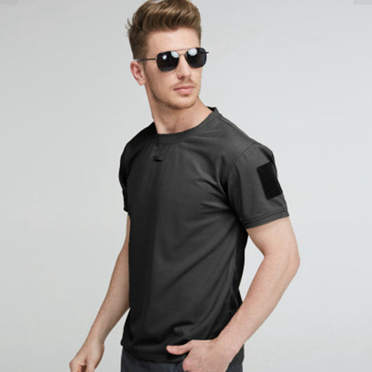 Camiseta Táctica Oversize Elástica de Secado Rápido para Entrenamiento - Image 7