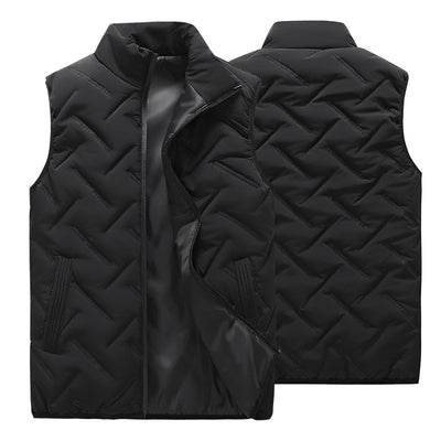 Chaleco Acolchado de Plumón para Hombre - Abrigo Suelto Otoño Invierno - Image 4