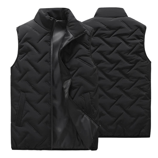 Chaleco Acolchado de Plumón para Hombre - Abrigo Suelto Otoño Invierno - Image 4