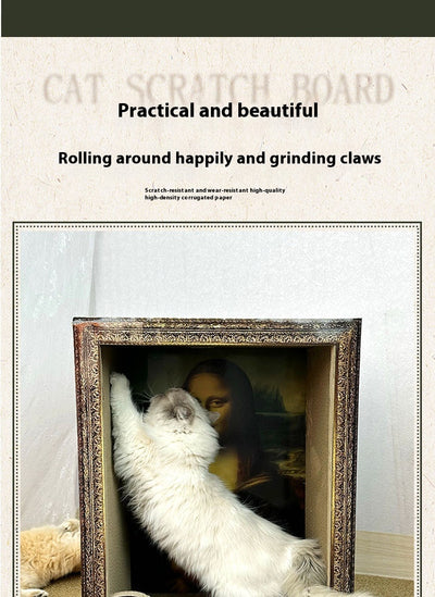 Marco Foto Gato Mona Lisa con Rascador Integrado - Image 16