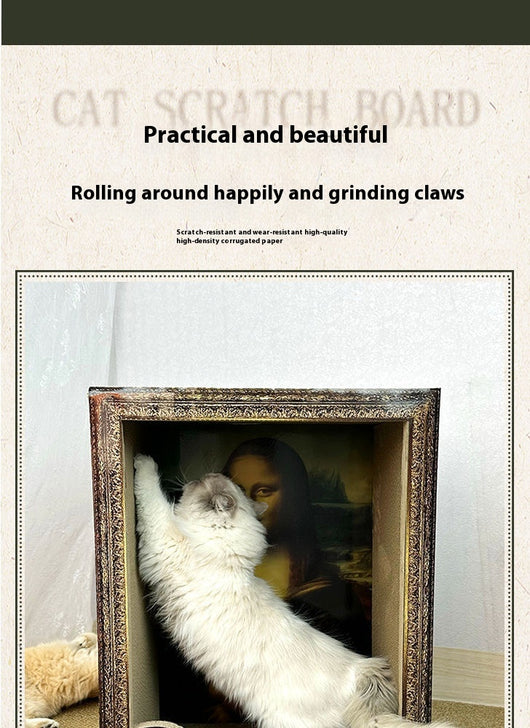 Marco Foto Gato Mona Lisa con Rascador Integrado - Image 16
