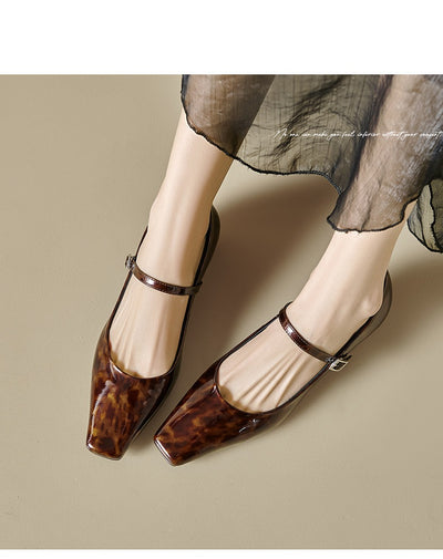 Zapatos Mujer Punta Cuadrada con Tacón de 3cm - Image 18