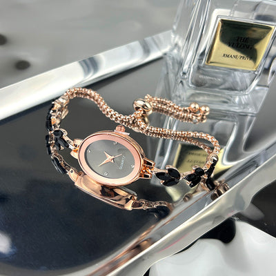 Reloj Pulsera Ovalado de Lujo Retro - Cuarzo de Alta Gama para Mujer - Image 15