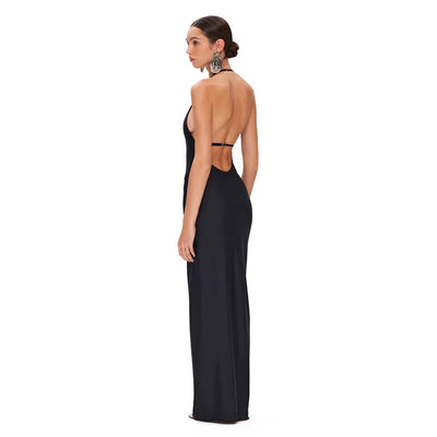 Conjunto de Falda Dos Piezas Escotado y Espalda Descubierta Talla Grande - Image 3