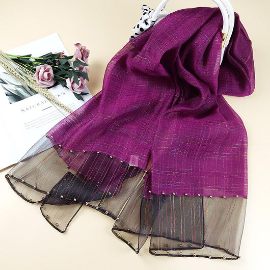 Pañuelo de Seda Elegante con Protección Solar y Aroma - Image 13