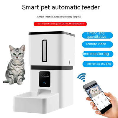 Comedero Automático Inteligente para Gatos con WiFi y Dosificación Programable 8L