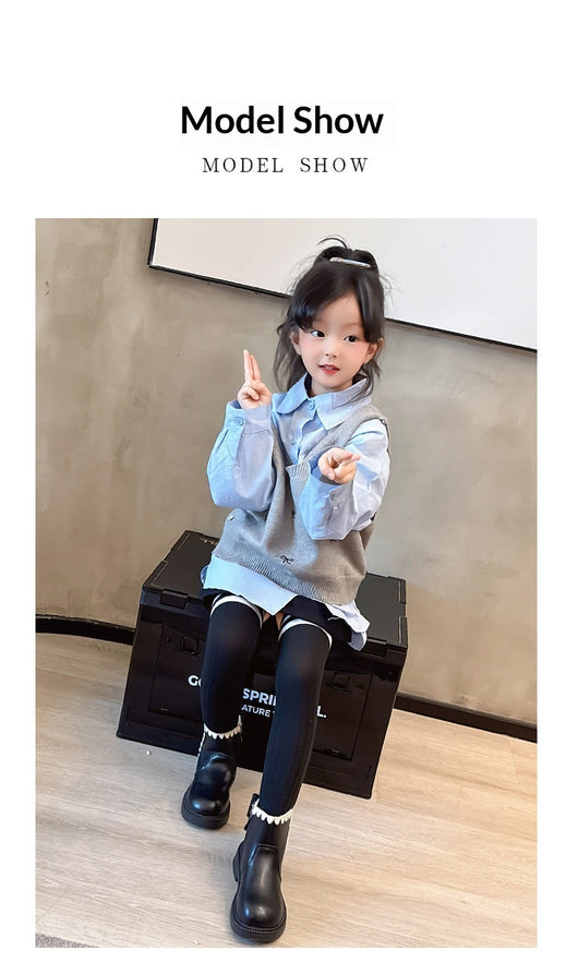 Botas de Cuero para Niñas con Forro de Terciopelo y Suela Flexible - Image 12