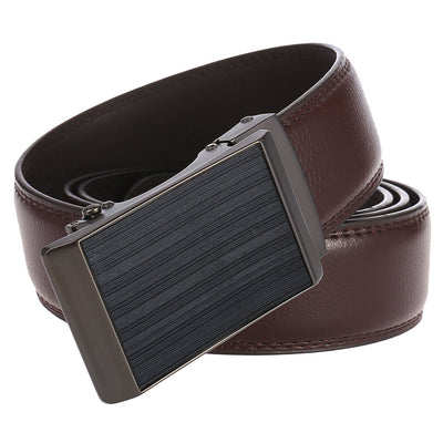 Cinturón de Cuero Genuino con Hebilla Automática para Hombre - Estilo Ejecutivo - Image 22