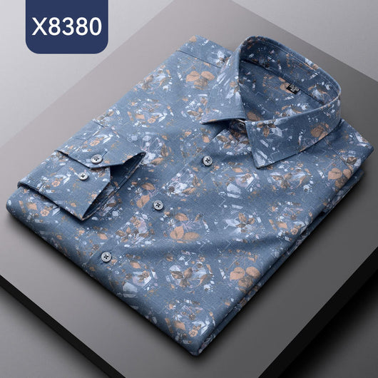 Camisa Estampada de Fibra de Bambú para Hombre - Image 4