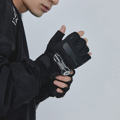 Guantes Tácticos Mitones Ajustables con Muñequera Antideslizante Transpirable - Image 5