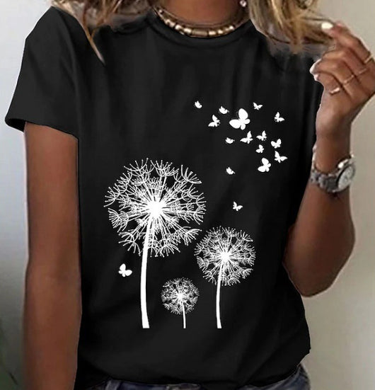 Blusa Estampado Girasoles 3D para Mujer