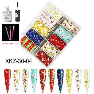 Set de 12 Láminas Decorativas para Uñas - Transferencias Nail Art - Image 82