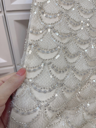 Falda Brillante con Lentejuelas en Abanico Efecto Escama - Image 13