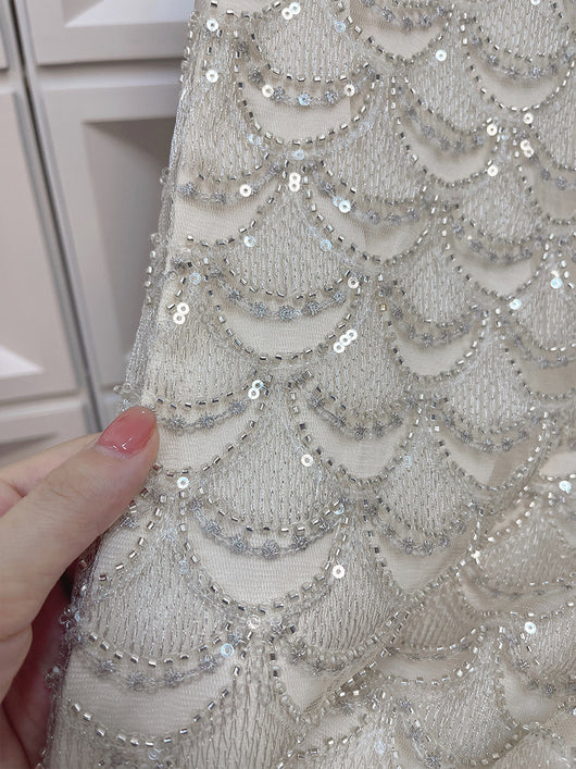 Falda Brillante con Lentejuelas en Abanico Efecto Escama - Image 13