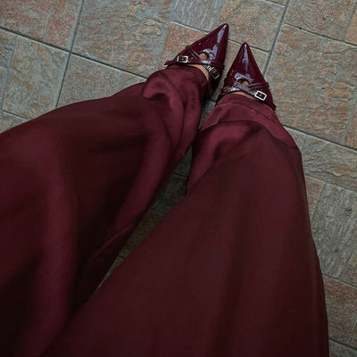 Conjunto Ejecutivo: Blusa Suelta con Solapa y Pantalón Talle Alto - Image 22