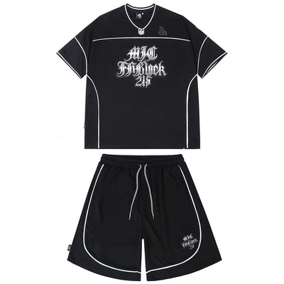 Conjunto de Camiseta Estampada de Manga Corta para Hombre - Image 2
